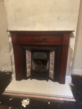 CAST IRON FIREPLACE FIRE