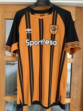 Hull City Umbro Home Shirt 2018/19, Size Large In VGC