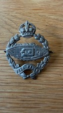 Tank Corps metal cap badge
