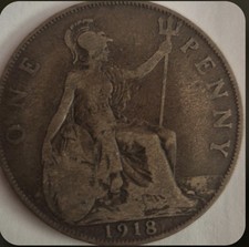 1918 King George V One Penny