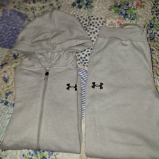 UNDER ARMOUR Boys Grey Tracksuit Age 10-12
