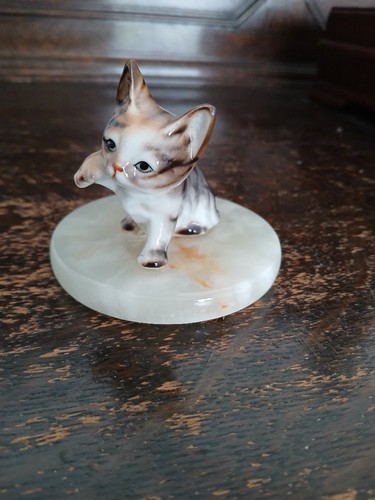 Cute ceramic kitten figurine - cute,