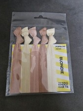 Popbands Hair Bands Crease Free Hair Ties blonde Bobbles scrunchies pink rose 