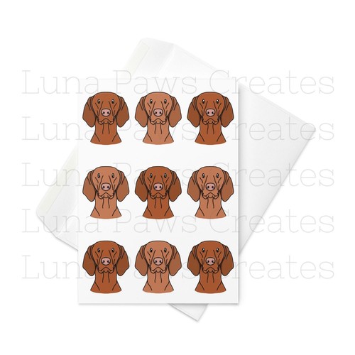 Hungarian vizsla card - vizsla,
