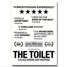 Toilet Sign Funny / Hilarious Captions Printed on Metal Sign Waterproof