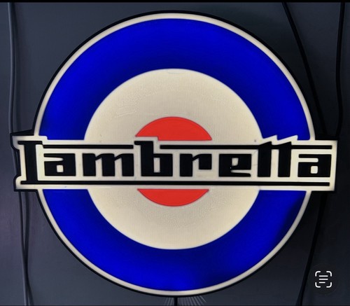 Lambretta light box print - box,