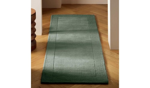 Simple border green wool - border,