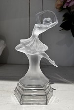 Art Deco Frosted Royal Crystal