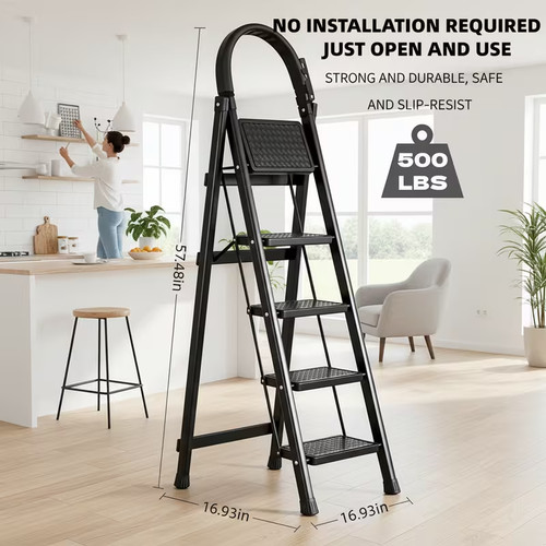 Heavy duty folding step ladder - duty,