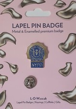NYPD Police Officers 25mm Metal & Enamel Lapel Pin Badge Brooch 17-55