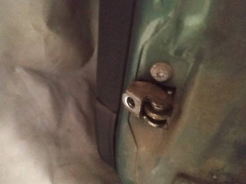 Rear left door check - left,