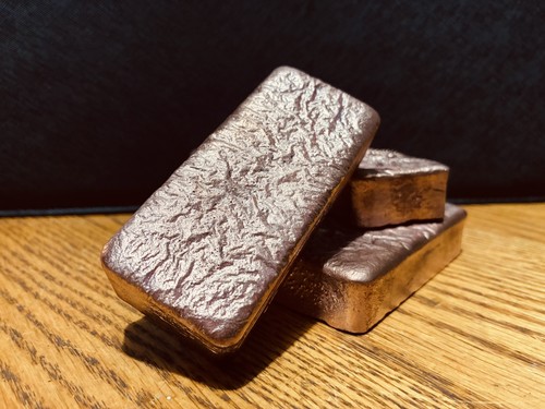 Copper ingot bar - , 500g-600g