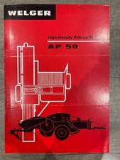 Welger High-Density Pick-up Baler AP50 Vintage Tractor Brochure Leaflet 1964