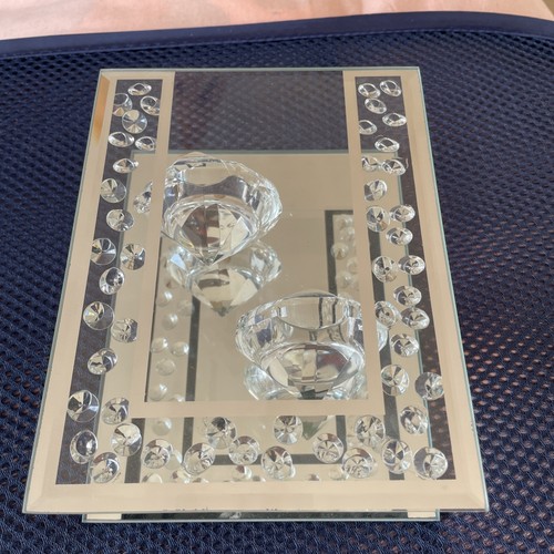 Two tea light - candle, glass