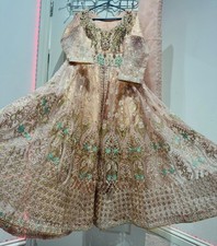 Asian Pakistani/Indian party/Wedding wear  Beautiful Maxi Front StyleOpen Front 