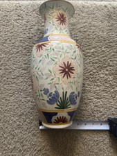 Large Floral Vase. Colorful