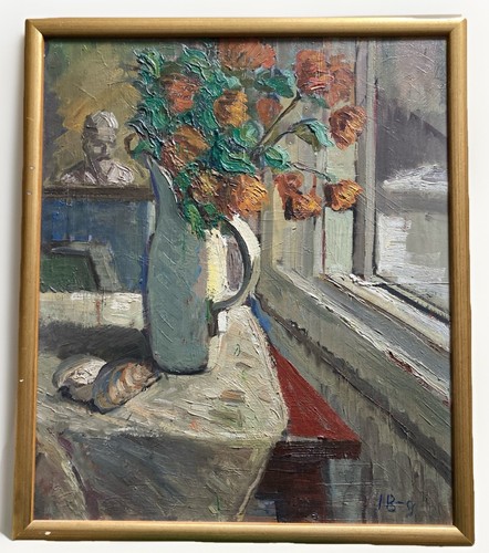 Vintage swedish oil painting - vintage,