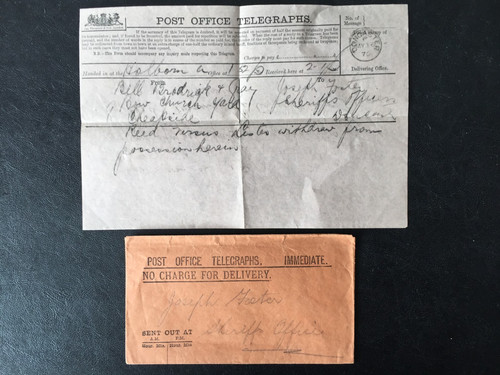 1876 post office telegram - 1876,