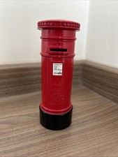 Vintage 1998 Zelox Post Box Money Box Collectible Royal Mail Red Pillar