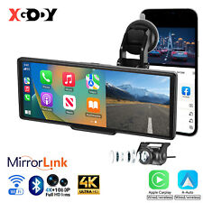 XGODY 10.26" Wireless Apple CarPlay&Android Auto Dash Cam 4K Portable Car Stereo
