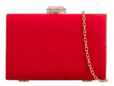 Women Suede Clutch Bag Hard