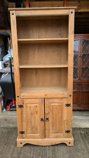 Floor standing pine kitchen unit with shelves and cupboard UE210225A