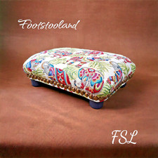 Elephants pattern FOOTSTOOL