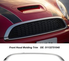 For Mini Cooper R55 R56 R57 R58 R59 Chrome Plated Upper Grille Trim Hood Molding