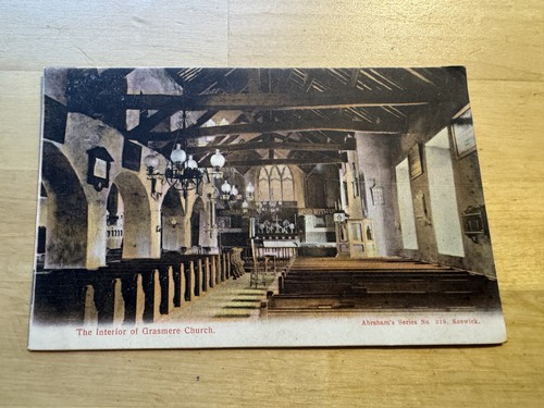 Postcard interior of - -,
