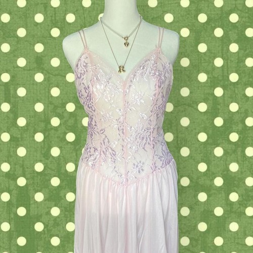 Vintage baby pink drop waist - vintage,