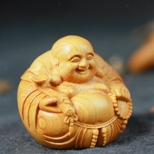 Handmade wooden buddha statue - handmade,