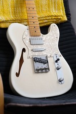 Rare Fender Japan J-Craft Thinline Telecaster TN90-SPL  White Solid Gold 