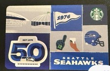 STARBUCKS CARD 2025 " SEATTLE SEAHAWKS " GREAT PRICE ~ BRAND NEW