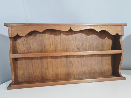 Vintage wooden wall shelf - vintage,