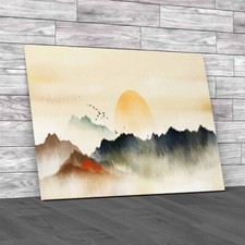 Chinese Oriental Ink Sunset