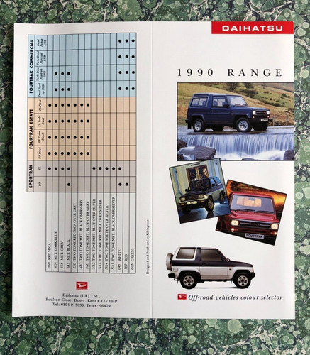 Daihatsu 1990 range off - off, road