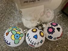 Hand painted Skull Candy baubles