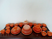 3 Sets in 1 Rare!! - Vintage 60`s - Joblot Amber Glazed Tea - Dinner Sets