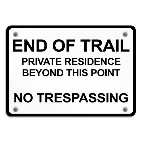 Aluminum horizontal metal - horizontal, sign