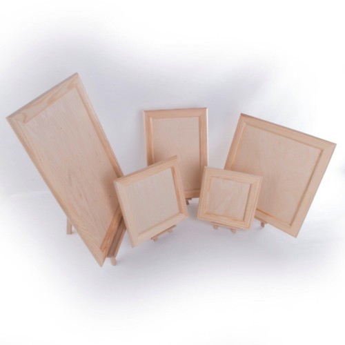 Unpainted wood canvas - canvas, framed