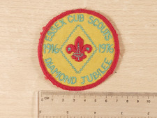 1976 Essex Cub Scouts Diamond Jubilee 1916–1976 Vintage Scout Badge Patch