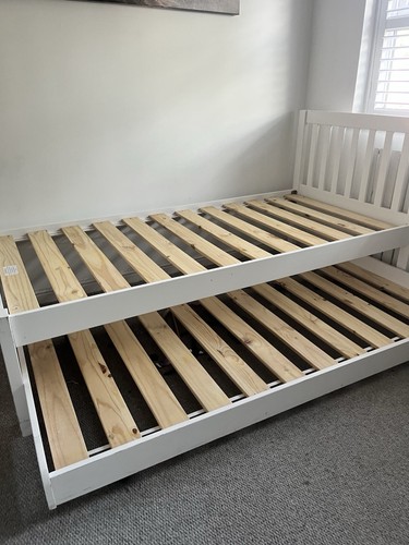 Trundle bed with - bed,