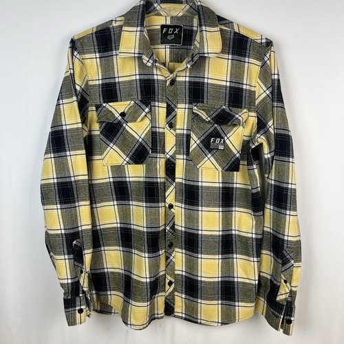 Fox racing plaid flannel shirt - fox,