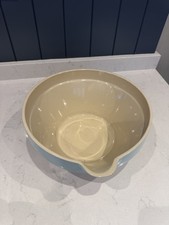 Jamie Oliver  Jme Blue Cream Pour Lip Mixing Bowl Ceramic Stoneware Sturdy 30cm 