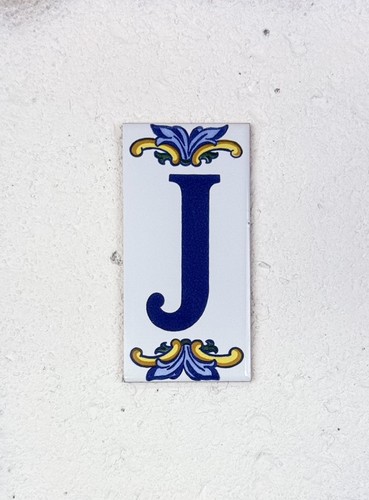 Vintage spanish ceramic - ceramic, letter