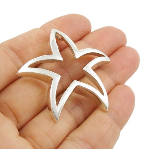 Sterling silver starfish - silver,