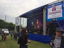 Outdoor Mobile Festival Trailer Stage 8x6m (12m inc PA wings) - For Hire