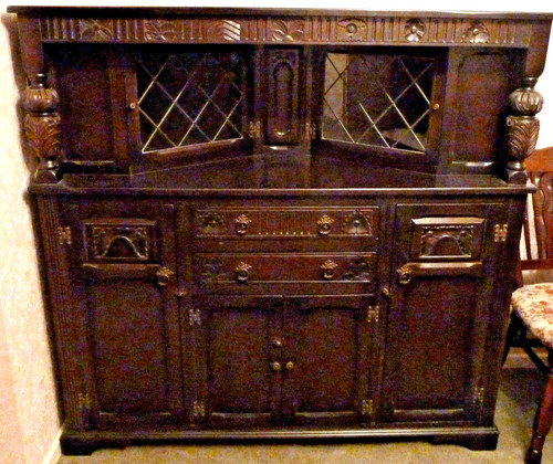 Vintage dresser court cupboard - dresser,