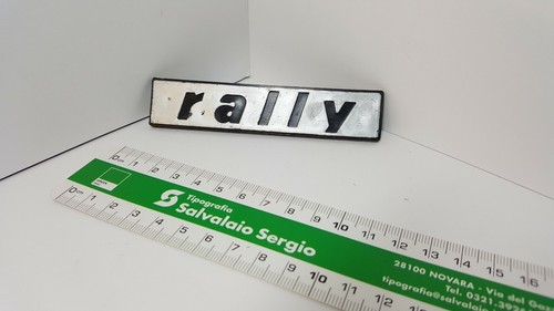Rally written plate plastic - rally,