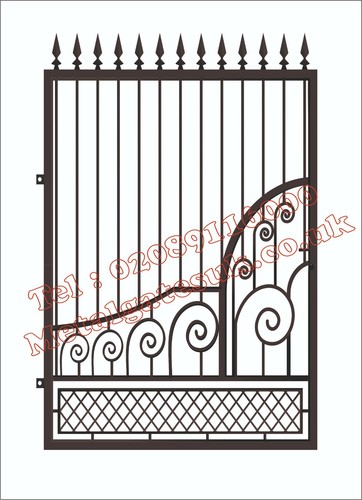 Metal gate wrought iron - /,